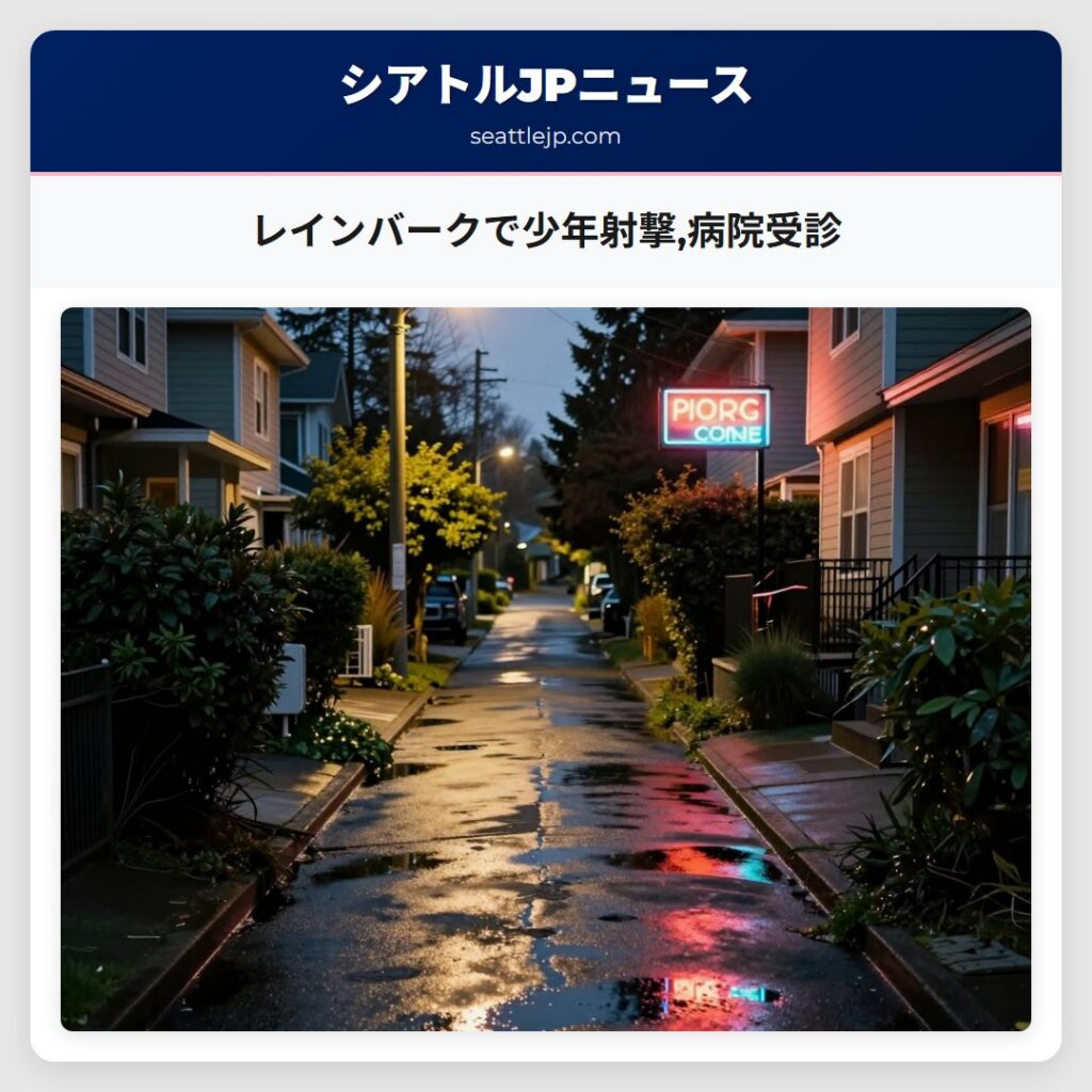 レインバークで少年射撃,病院受診