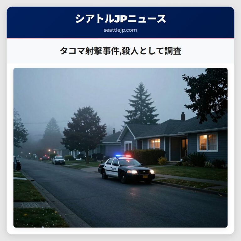 タコマ射撃事件殺人として調査