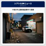 17歳少年連続強盗事件で逮捕
