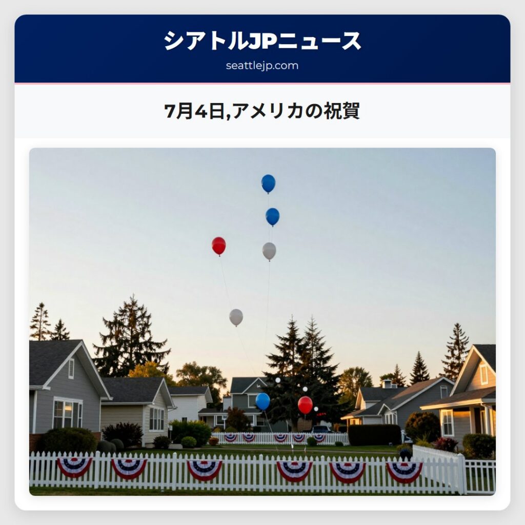 7月4日,アメリカの祝賀