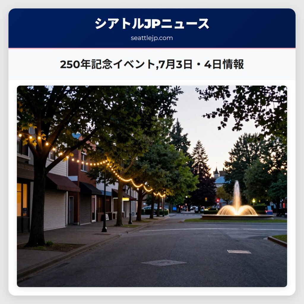250年記念イベント,7月3日・4日情報