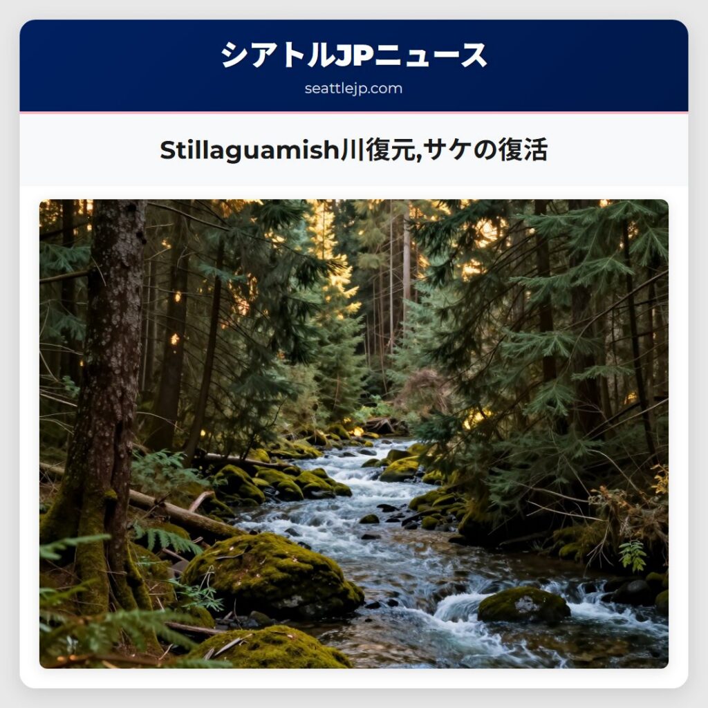 Stillaguamish川復元,サケの復活